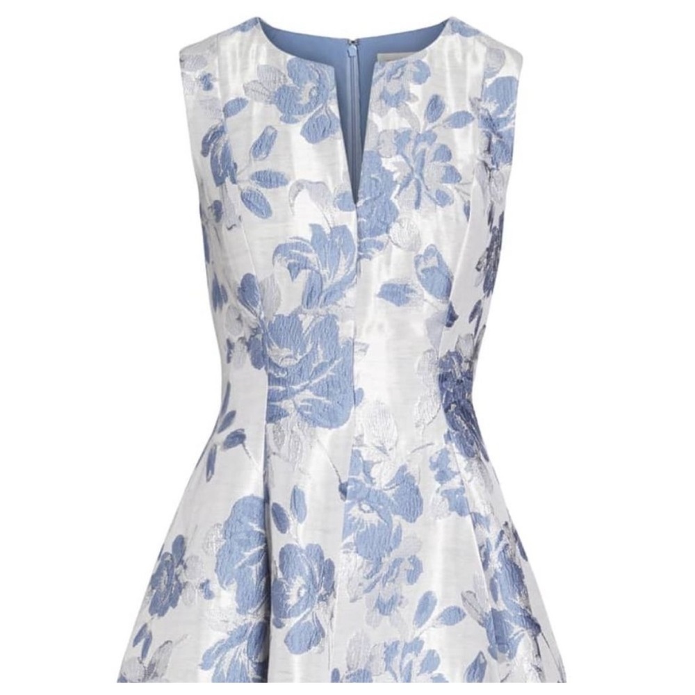 Nordstrom Blue Floral Jacquard Dress